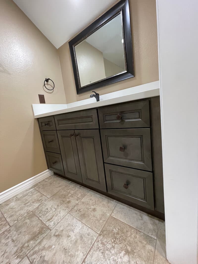 image of a bathroom remodel