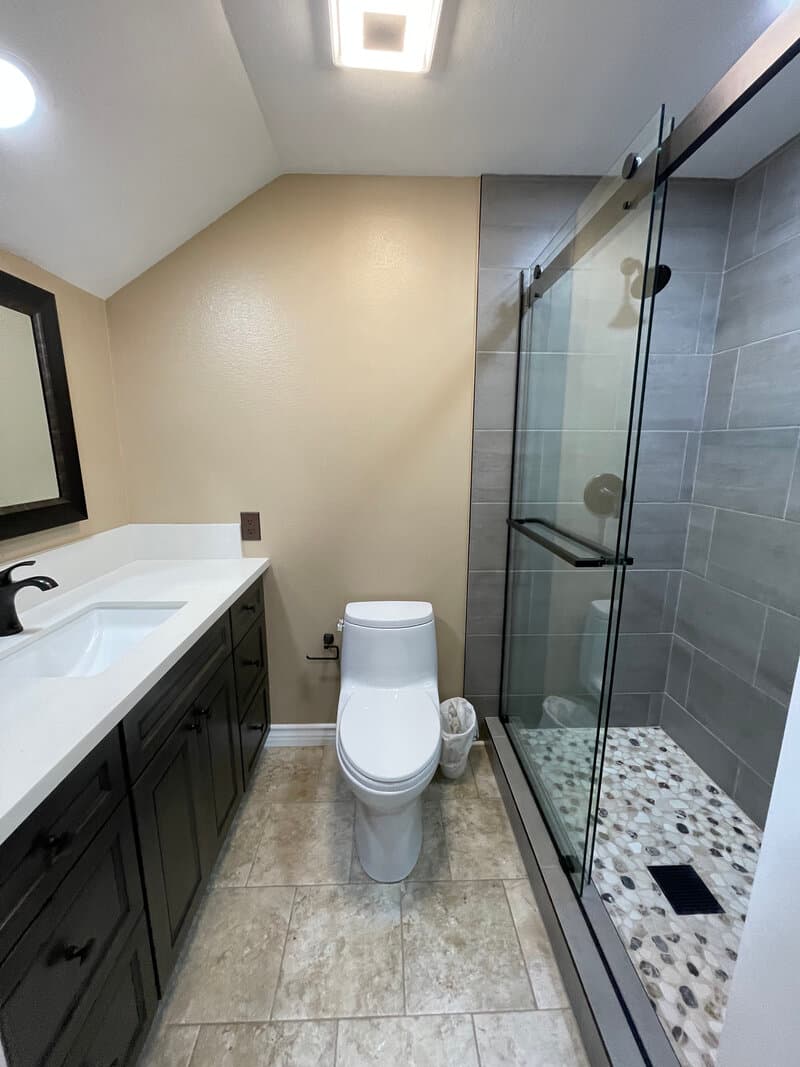 image of a bathroom remodel
